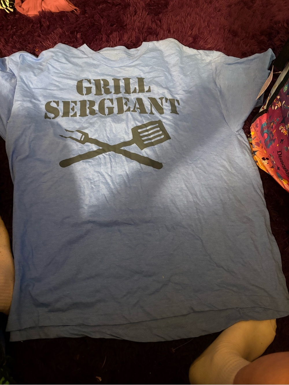MAD Engine Light Blue Graphic Tee with Dark Print